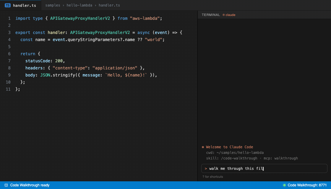 Code Walkthrough — line by line